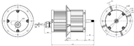 Industrial Durable BLDC Fan Motor-W89127