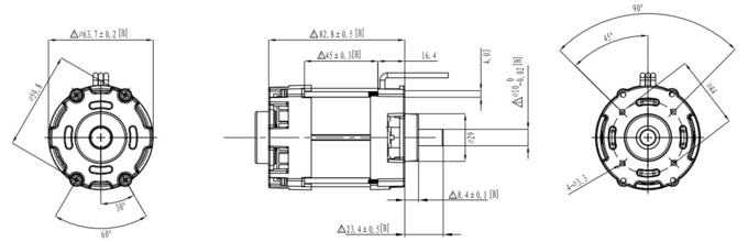 Haut moteur de voiture électrique du couple BLDC 15 - 1000 watts 0